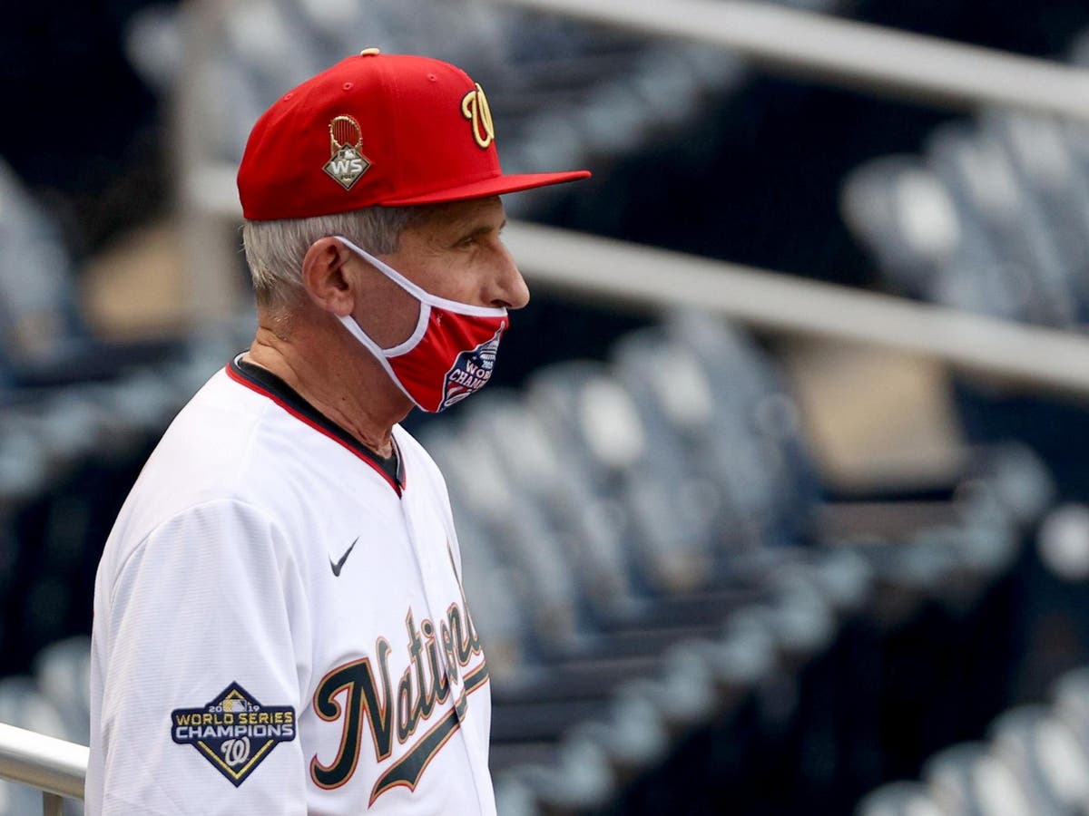 Dr. Anthony Fauci will throw the first pitch at the Washington