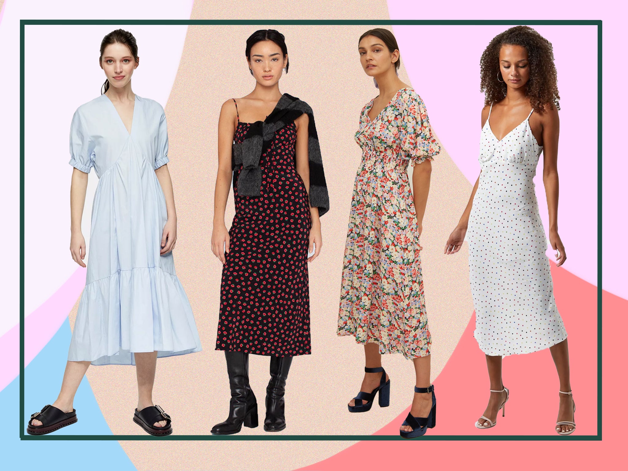 Best women's midi dress for summer 2020: Puff sleeve, milkmaid and smock  styles