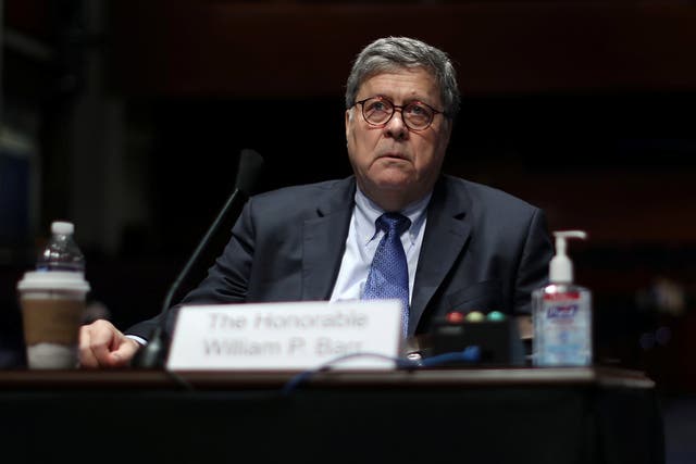 Attorney General William Barr testifies before the House Judiciary Committee on 28 July, 2020
