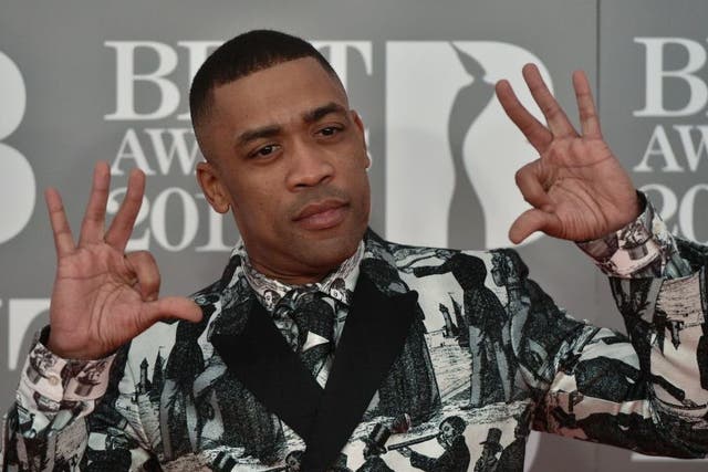 Wiley on the Brit Awards red carpet in 2017