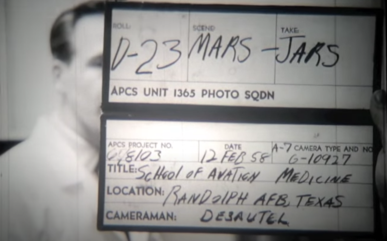 A clip from USAF research with Mars Jars in 1958