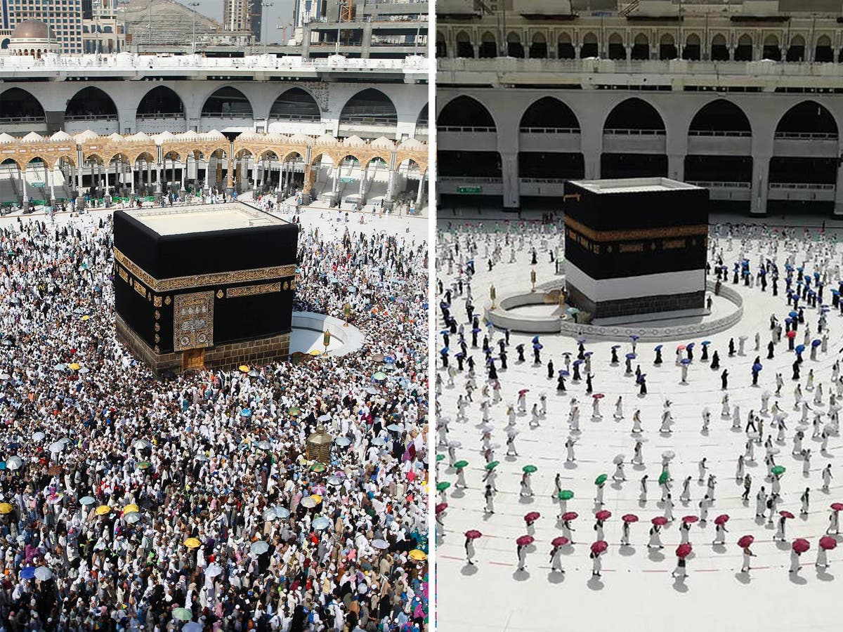 Scaled down hajj begins with just 1,000 pilgrims – instead of 2.5 million