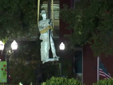 Protester arrested while opposing removal of Confederate statue in Georgia