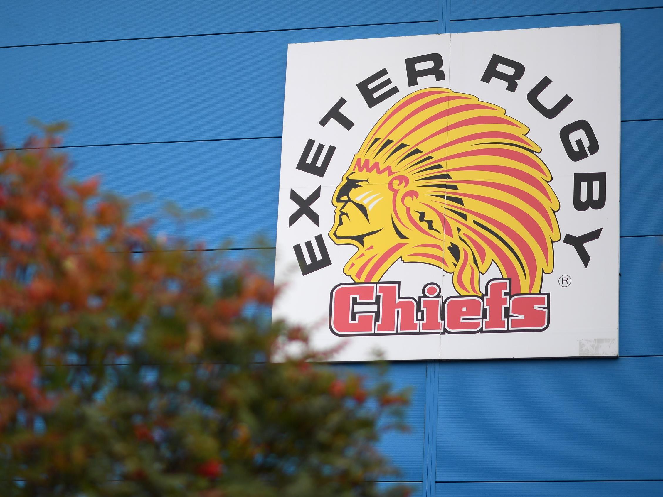 Exeter Chiefs' logo at Sandy Park