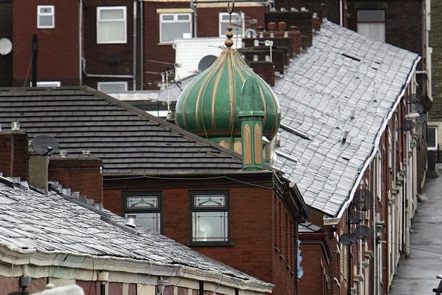 Areas like Blackburn, pictured, remain some of the most segregated in the UK
