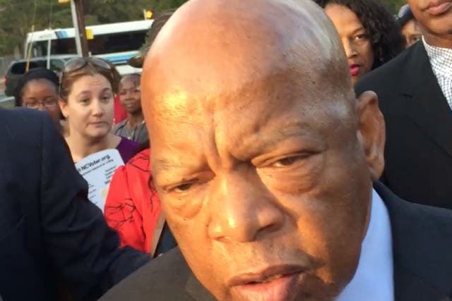 John Lewis stridently campaigned against Donald Trump in 2016