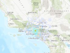 California struck by earthquake
