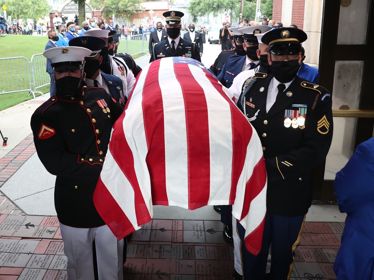 John Lewis funeral Obama gives eulogy after Clinton, Pelosi, Bush and