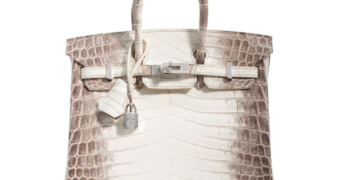 Herm s birkin bag made from crocodile skin and diamonds bought for