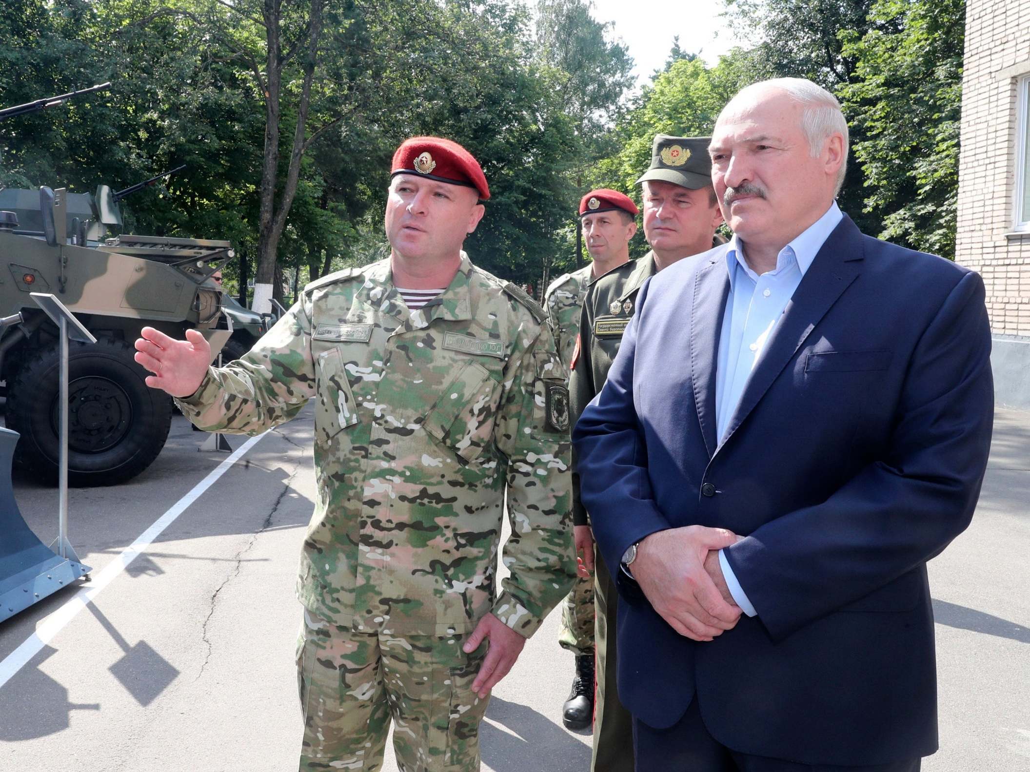 Alexander Lukashenko in Minsk on Thursday