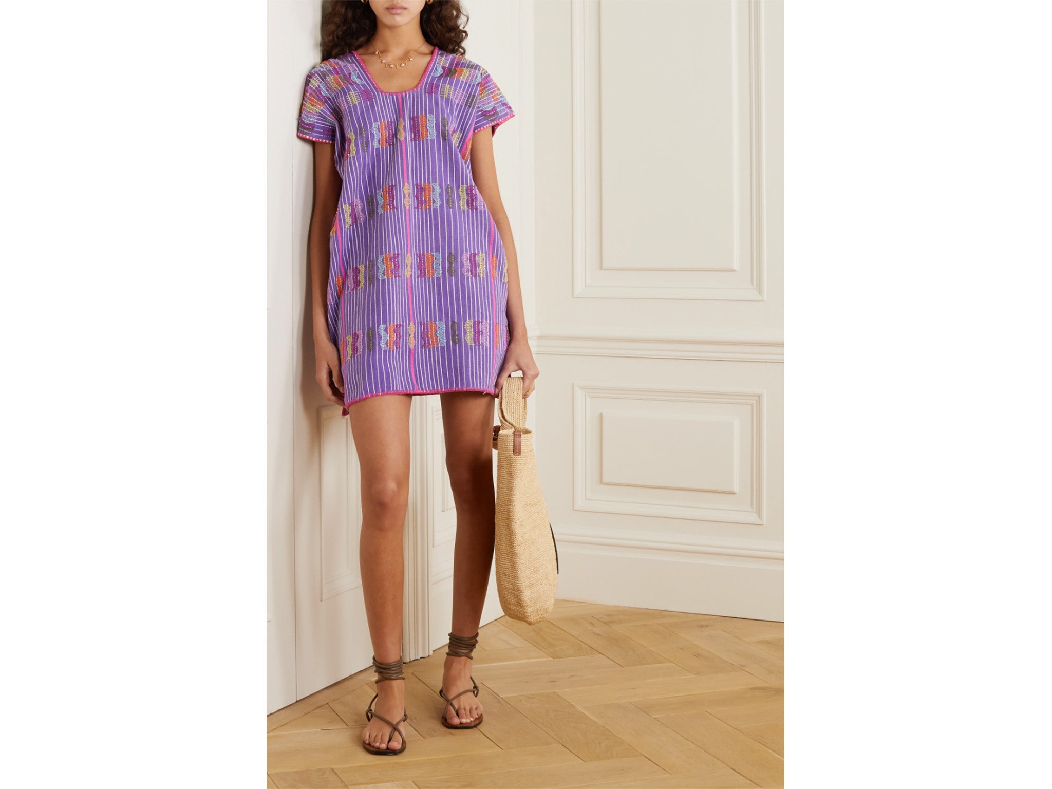 Go bold on the sand with this colourful number