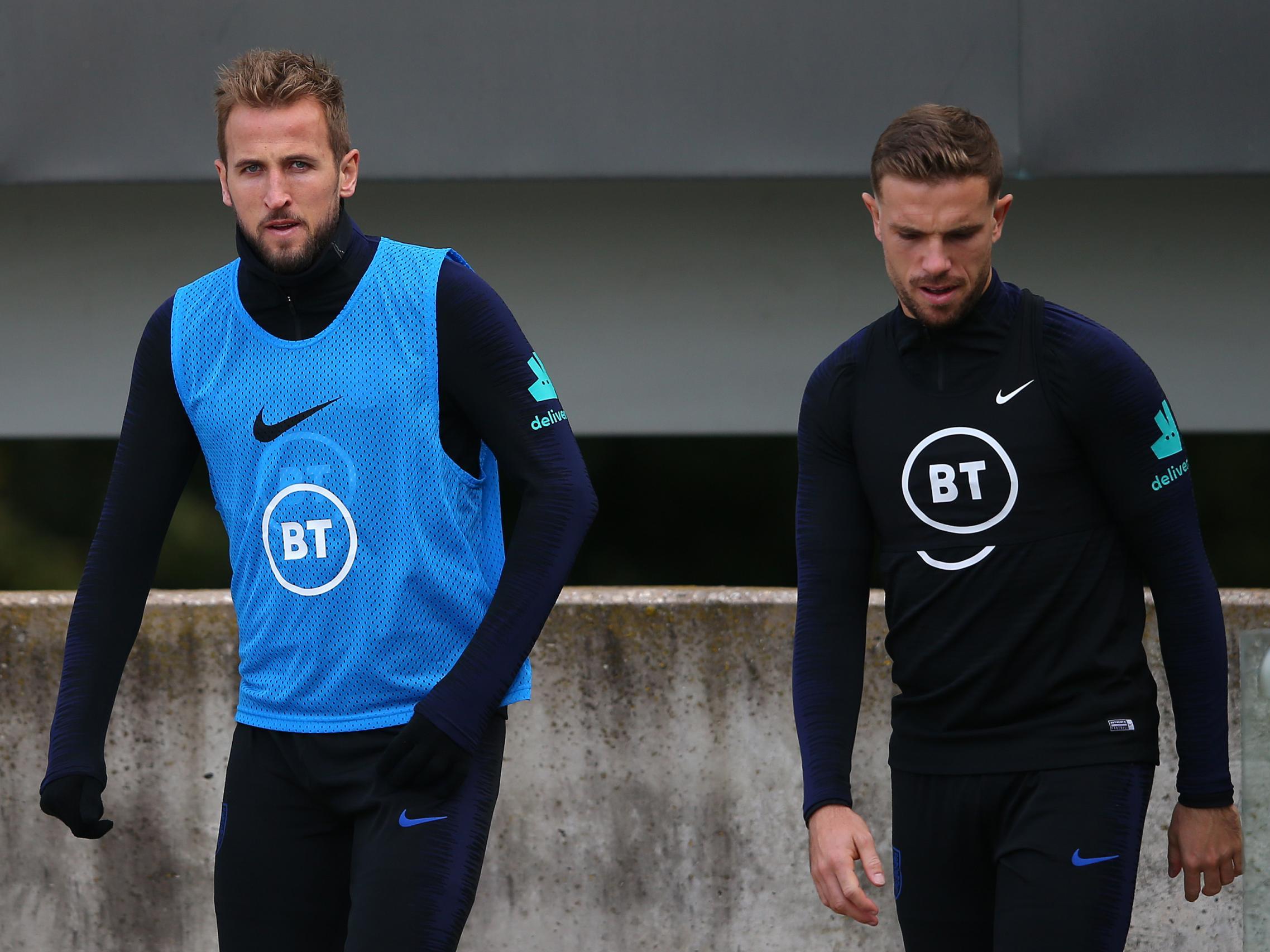 England captain Harry Kane and vice-captain Jordan Henderson will be included