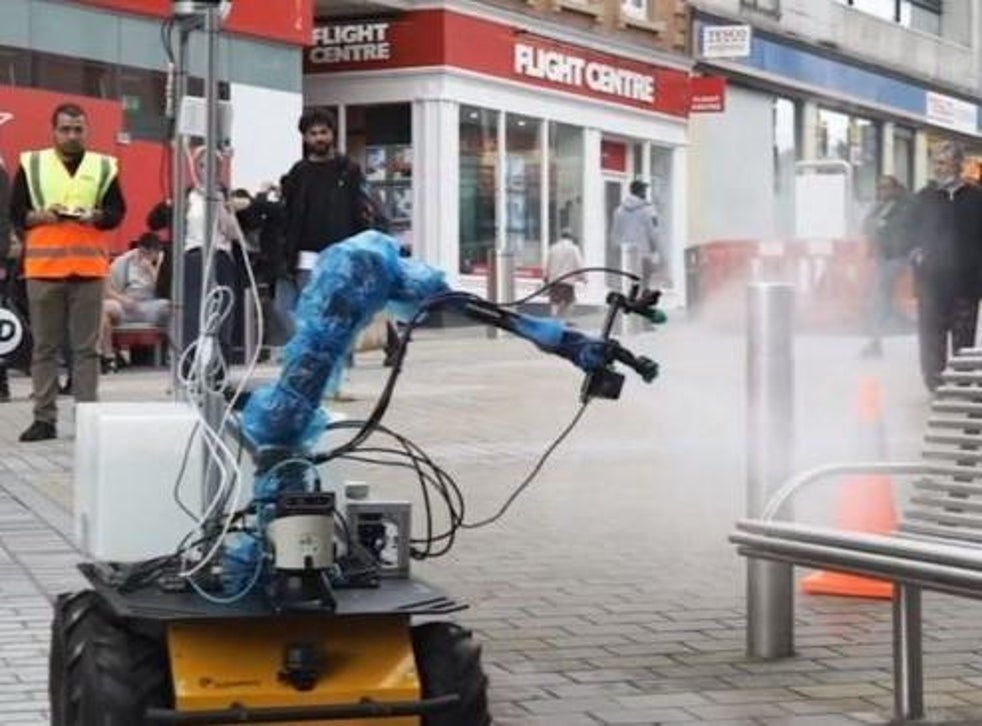 Coronavirus Robot cleaners deployed in bid to keep city centre Covid