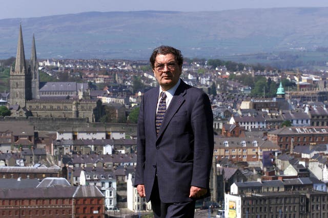 The town he loved so well: Hume was given the freedom of Derry in 2000