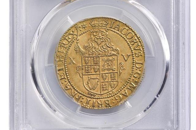 The coin derives its name from the sun and rose motif on its reverse