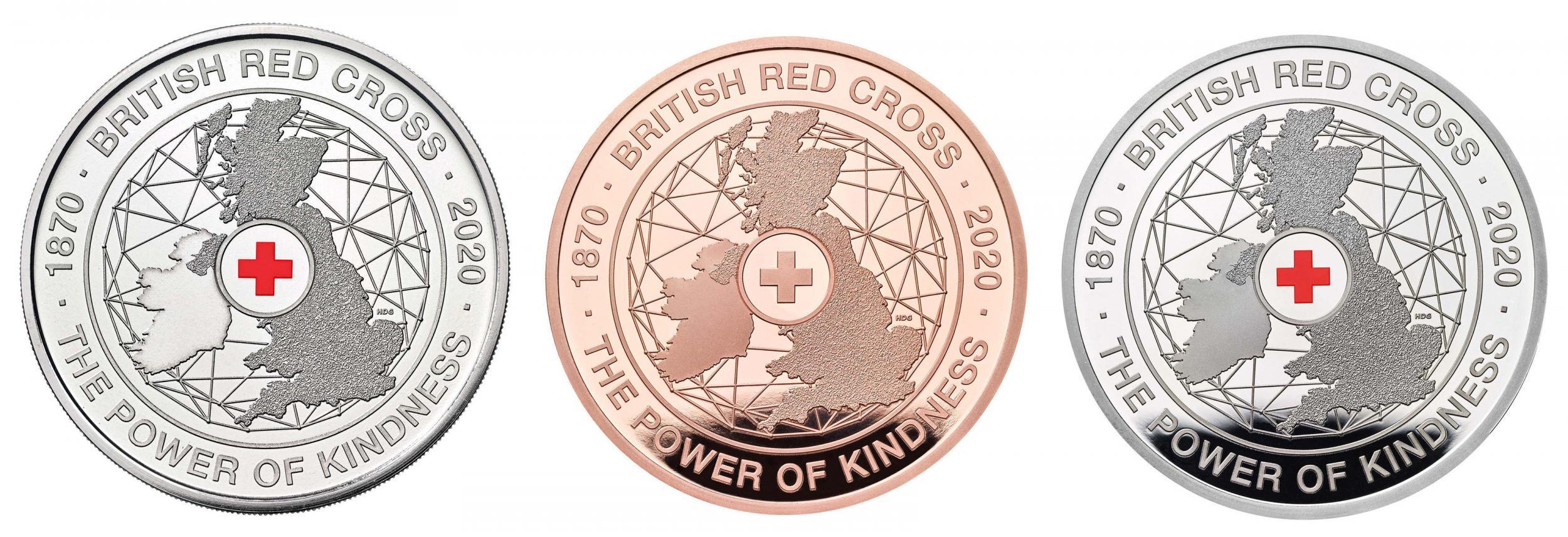 A commemorative coin was issued to 150 Red Cross staff and volunteers along with a letter from the Duchess of Cambridge (PA)