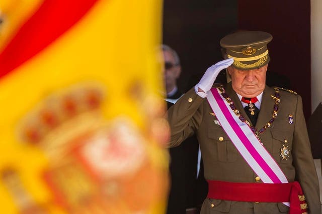 Juan Carlos abdicated in 2014 following a series of scandals