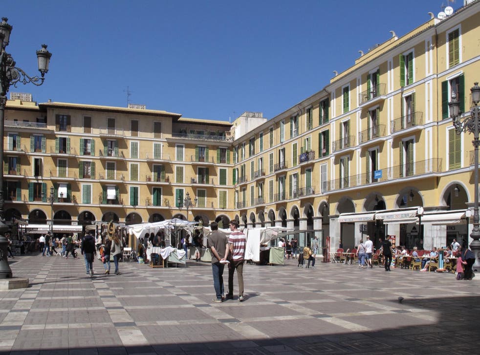 Distant dream: the main square in Palma, Mallorca, before the coronavirus pandemic