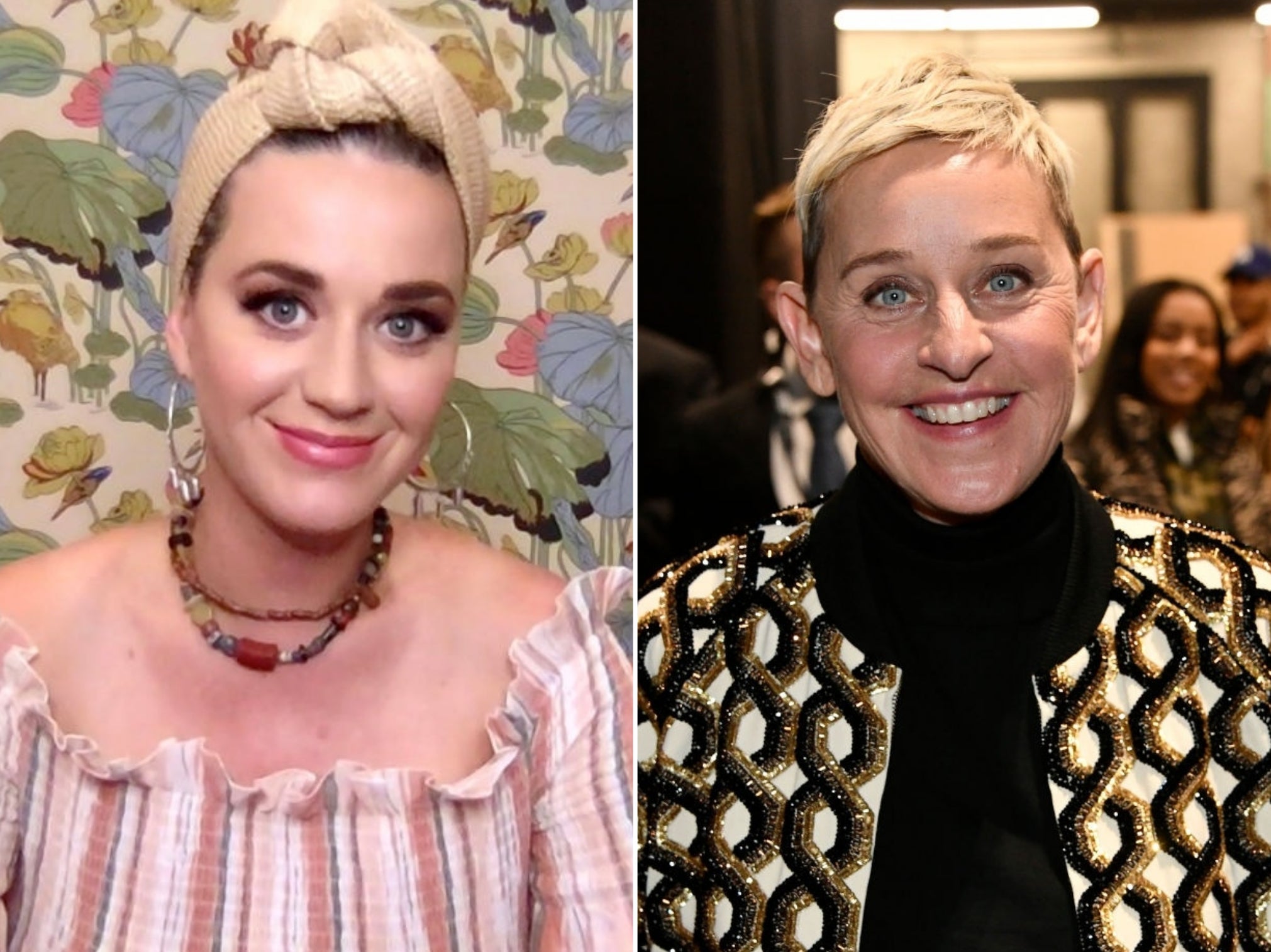 Katy Perry and Ellen DeGeneres
