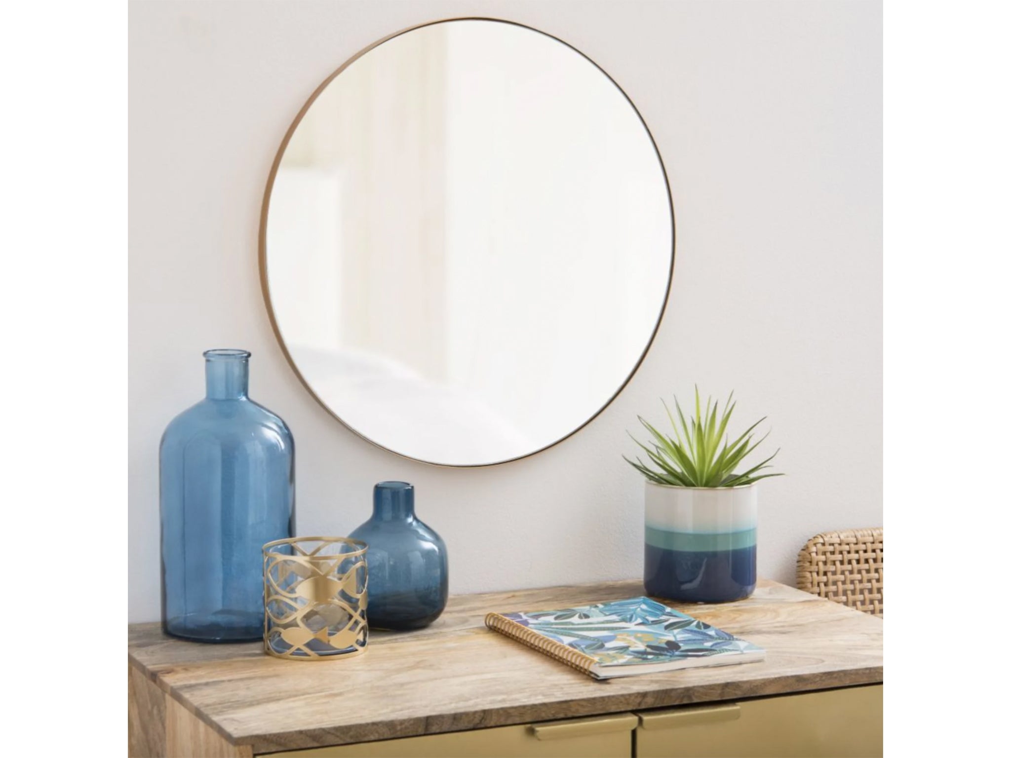 Stylish and functional, this mirror will immediately make a room feel more spacious