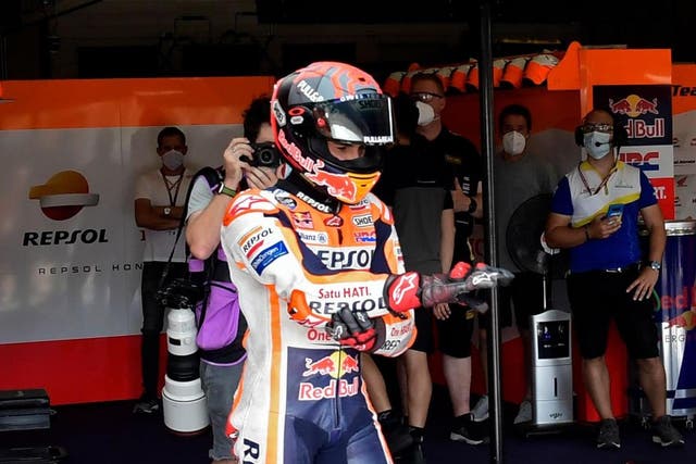 Repsol Honda Team's Spanish rider Marc Marquez