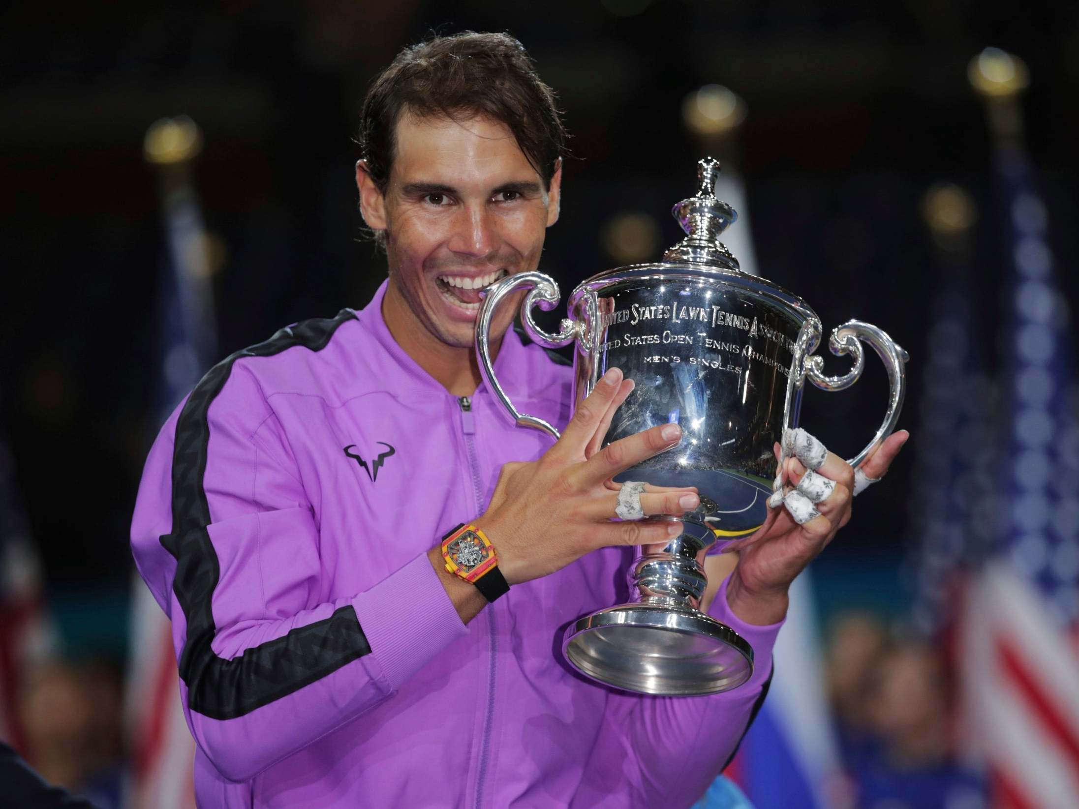 Rafael Nadal won the US Open men's singles title last year