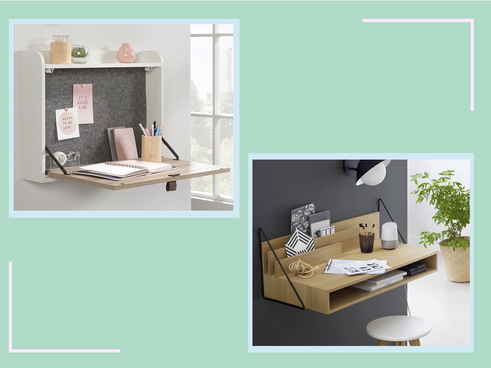 A folding desk will help separate work from downtime, as they can easily merge into one while working remotely