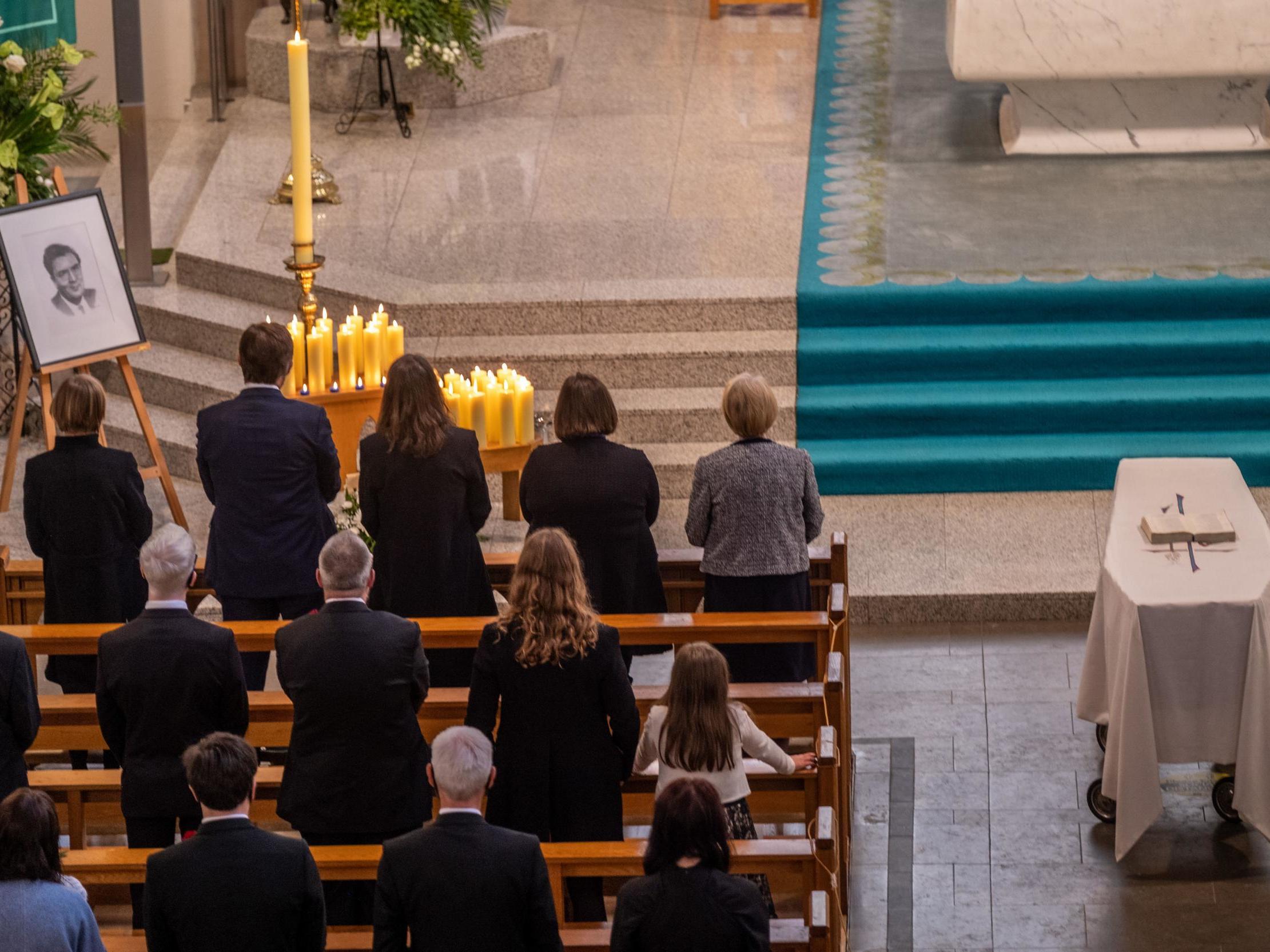 The funeral of John Hume at St Eugene’s Cathedral in Londonderry