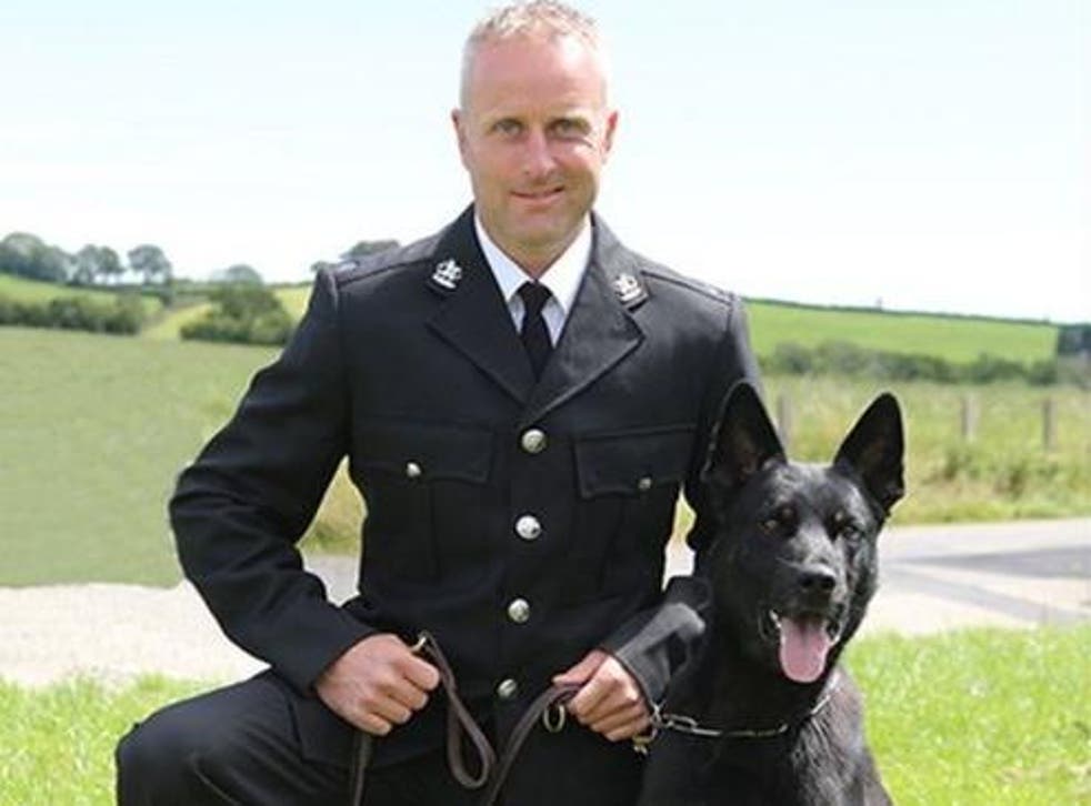PC Peter Lloyd and Max