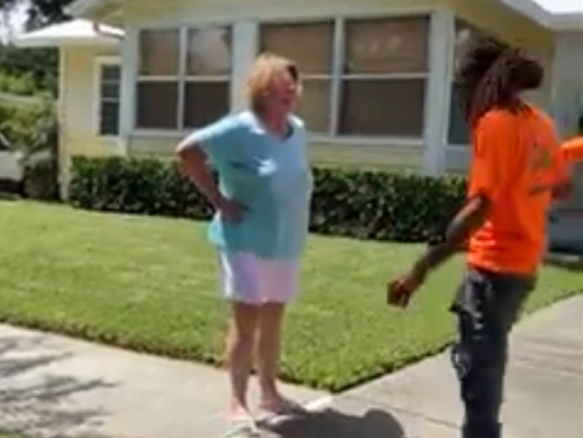 Woman Hurls Racist Slurs During Rant At Black Landscapers In Viral Video The Independent The