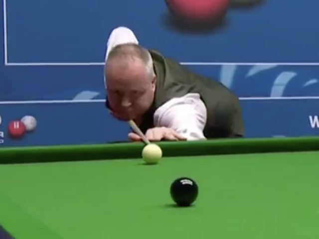John Higgins made the first maximum break at the Crucible since 2012 on Thursday