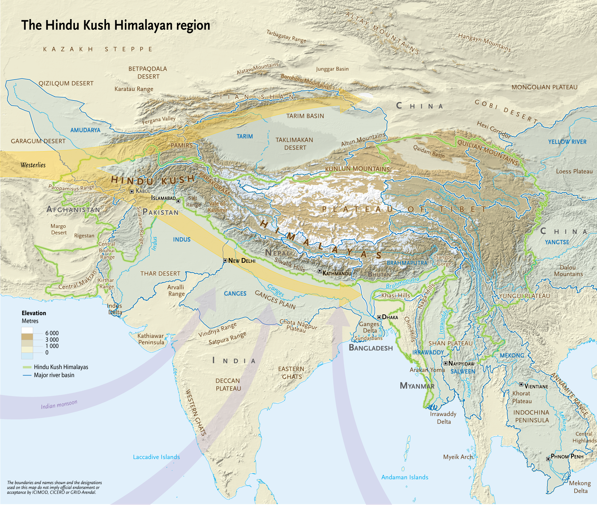 The Hindu Kush Himalayan region