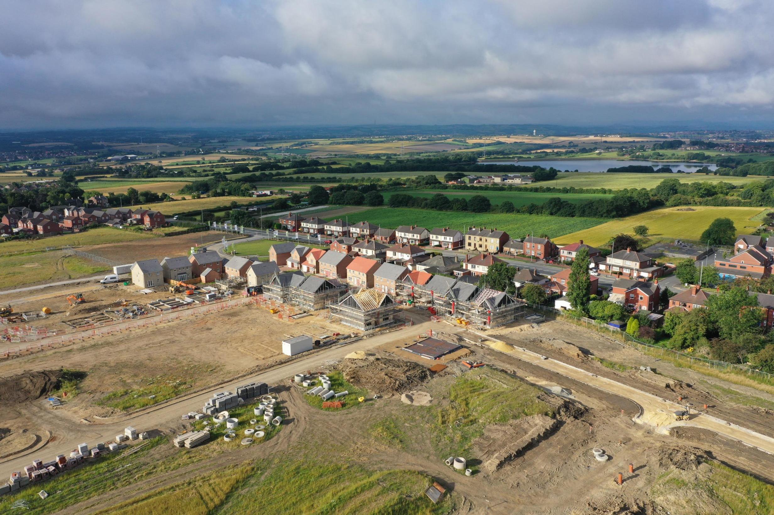 A building site in East Ardsley, West Yorkshire