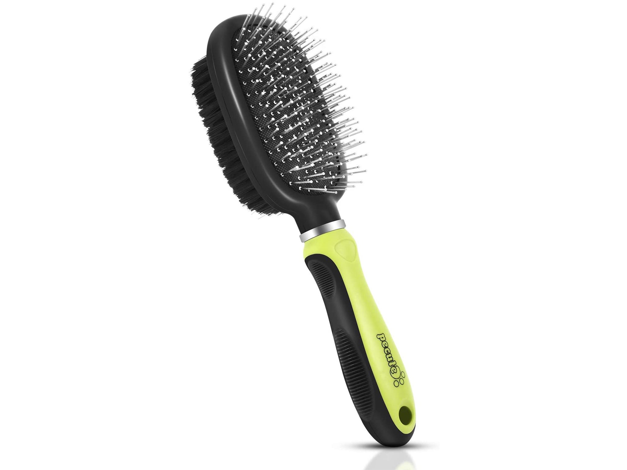 Pet hair can matte and make a mess of your floor, so use this double-sided brush to stay on top of it