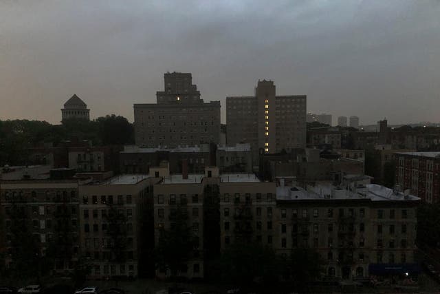 Harlem in darkness thanks to a power cut