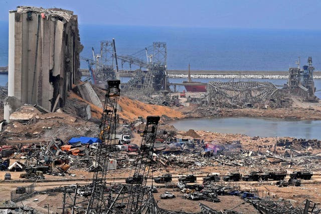 Related video: View from the ocean of Beirut's devastated port after warehouse explosion