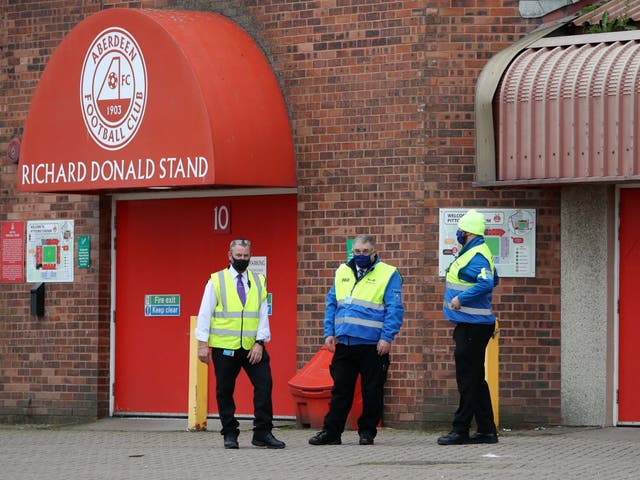 Aberdeen's game against St Johnstone was postponed after eight players broke the coronavirus protocols