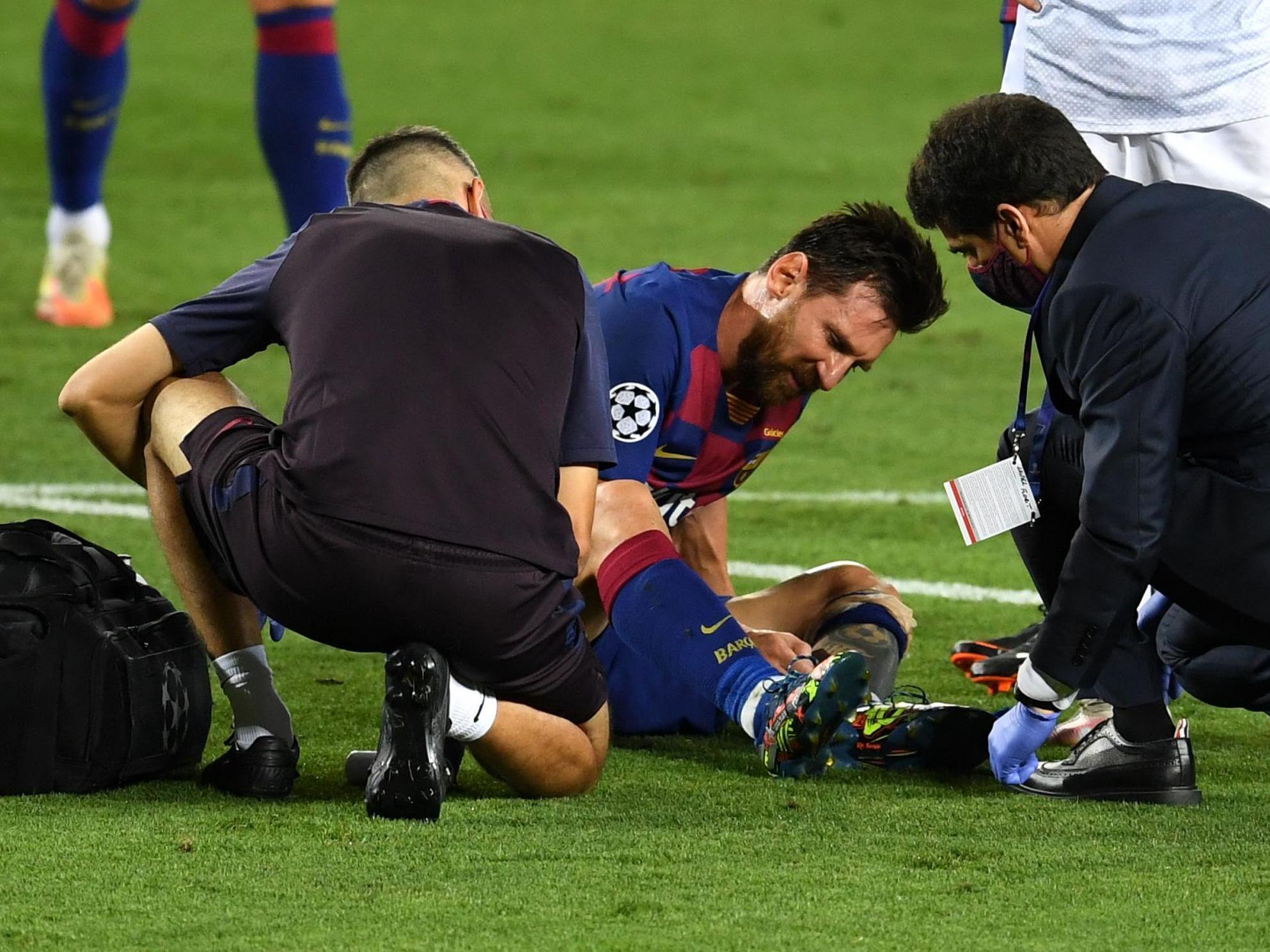 Lionel Messi: Quique Setien provides injury update on Barcelona superstar after heavy Kalidou Koulibaly challenge