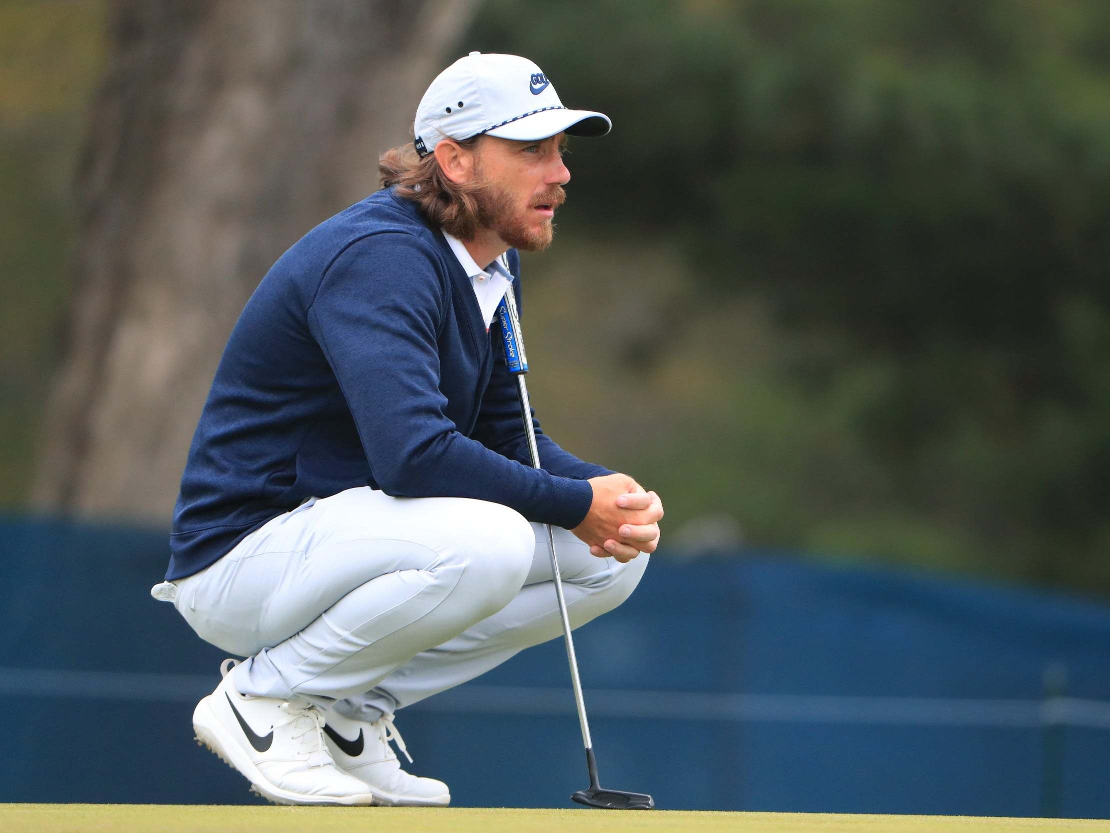 Tommy Fleetwood is three shots off the lead in a tie for seventh