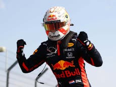 Verstappen pulls off upset victory to win 70th Anniversary Grand Prix