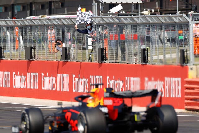 Max Verstappen wins the F1 70th Anniversary Grand Prix