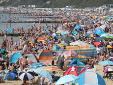 Chaos as Britons swarm beaches and cause two-mile traffic jams