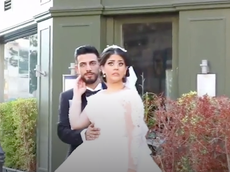 Wedding video shows moment Beirut explosion hits