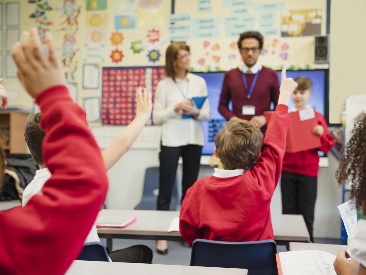 Said school. Класс без учителя. Ребенок выступает перед классом Сток. Teacher enters the Classroom. Teacher asking.