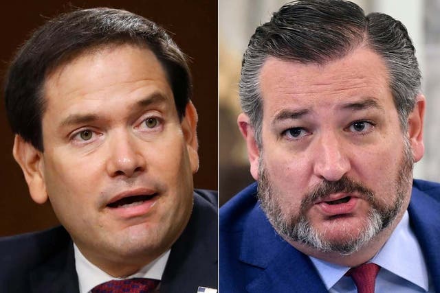 Senator Marco Rubio of Florida and Senator Ted Cruz of Texas