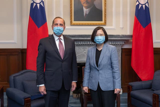 The Trump administration's Alex Azar meets Taiwanese president Tsai Ing-Wen in Taipei
