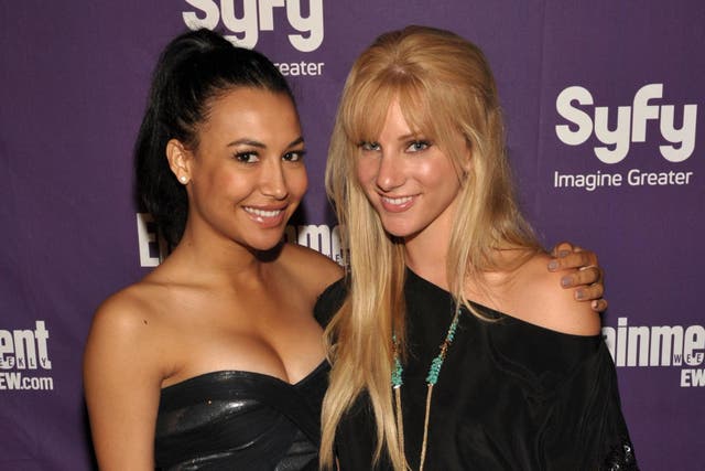 Naya Rivera and Heather Morris at the EW and SyFy party during Comic-Con 2010 on 24 July 2010 in San Diego, California.
