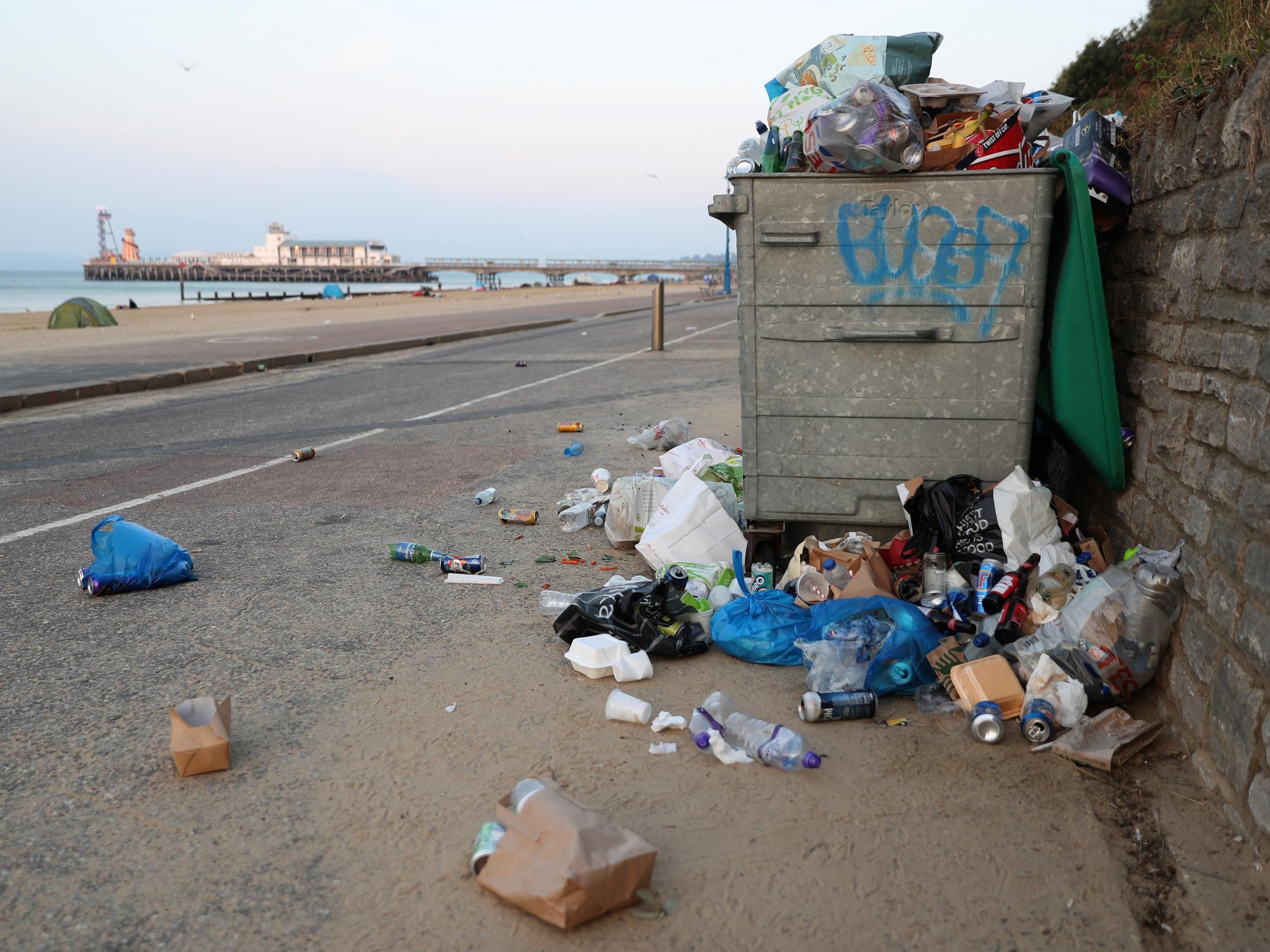 Locals have been left furious after visitors to the beaches dumped rubbish