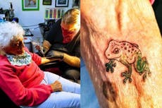 103-year-old grandmother gets first tattoo to cross it off her bucket list