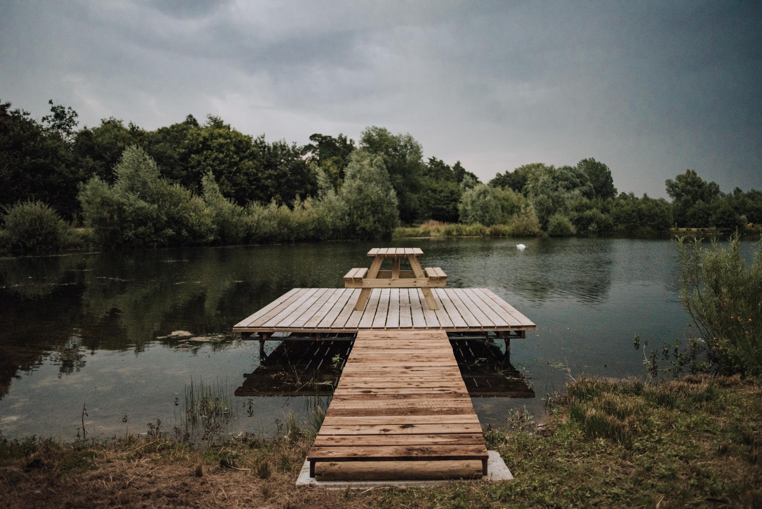 Take a dip in an eight-acre lake in Norfolk